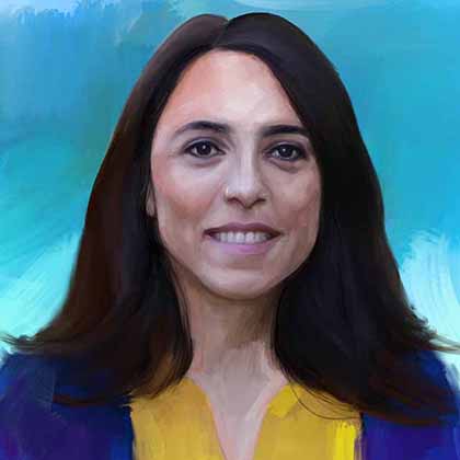 Portrait of Meltem Oktay, Journalist exiled from Turkey